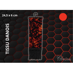 Mini écharpe Danois - 24,5 x 6cm - Danois Rouge
