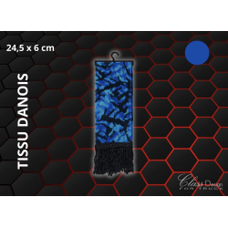 Mini écharpe Danois - 24,5 x 6cm - Danois Bleu