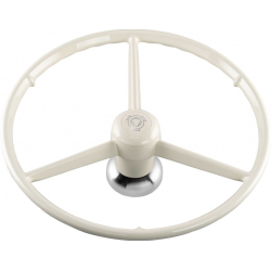 VOLANT 3 BRANCHES BLANC VABIS 53CM - SCANIA SÉRIE 4