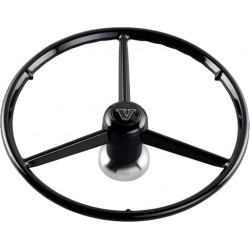 VOLANT 3 BRANCHES NOIR 53CM - VOLVO/RENAULT