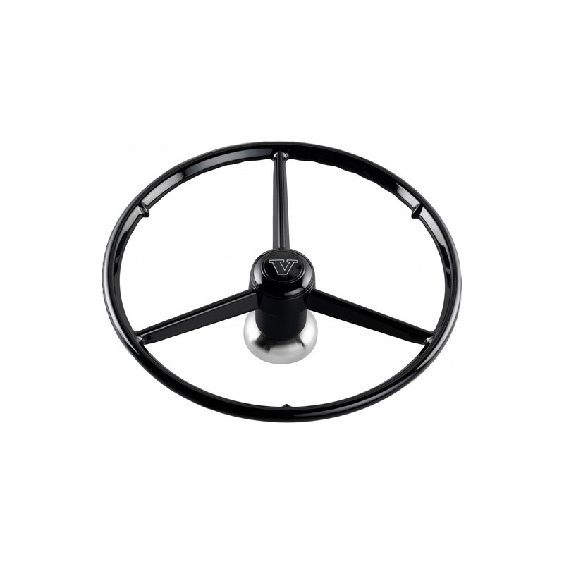 VOLANT 3 BRANCHES NOIR 53CM - VOLVO/RENAULT