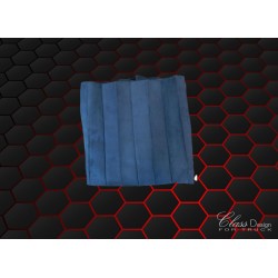 DÉPÔT VENTE - KIT RIDEAUX + FRANGE ALCANTARA BLEU/BLANC