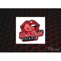 STICKERS RED LIPS - REDLIGHT DISTRICT