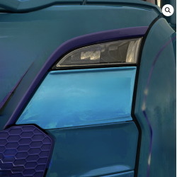 Cache grille Scania NG blanc