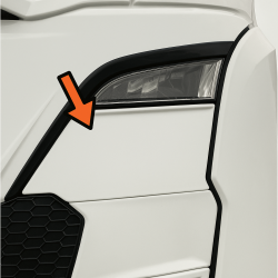 Cache grille Scania NG blanc