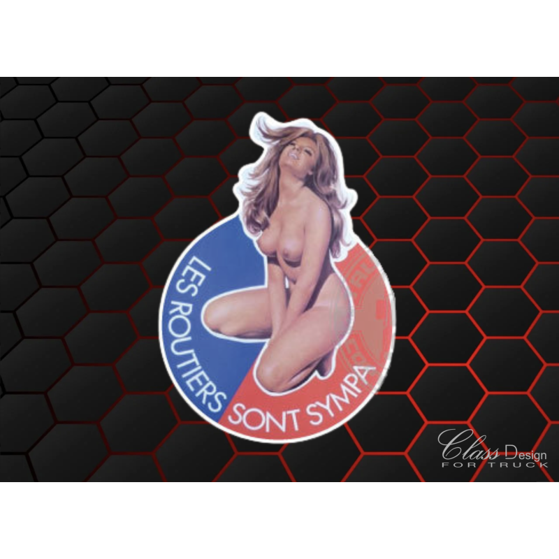 STICKERS - LES ROUTIERS SONT SYMPA