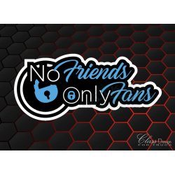 STICKERS - NO FRIENDS, ONLY FANS