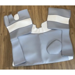 TAPIS CAPOT MOTEUR GRIS LISSE PREMIUM BANDE BLANCHE LISSE PREMIUM VOLVO FH4/5