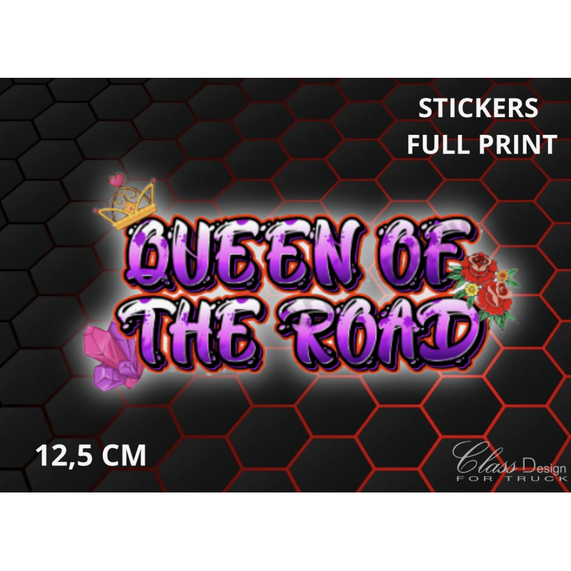 STICKERS QUEEN OF THE ROAD
