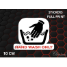STICKERS HAND WASH ONLY