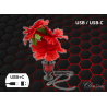FLEUR ILLUMINÉE ROUGE - USB-C - 12/32 VOLTS