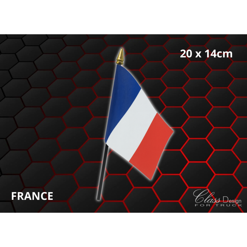 DRAPEAU FRANCE 20X14 CM