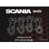 LOT DE CROCHETS SCANIA NG R/S - NOIR