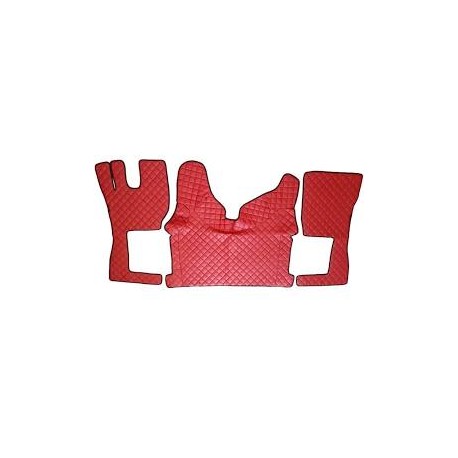 tapis + couvre moteur Volvo FH4 simili rouge tapis + couvre moteur Volvo FH4 simili rouge