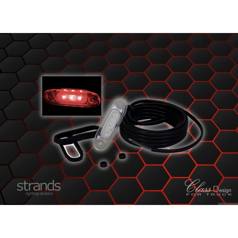 Feu LED encastrable Blanc éclairage Rouge