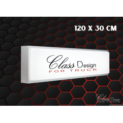 Enseigne lumineuse rectangle "Classic Design" 120 x 30 x10
