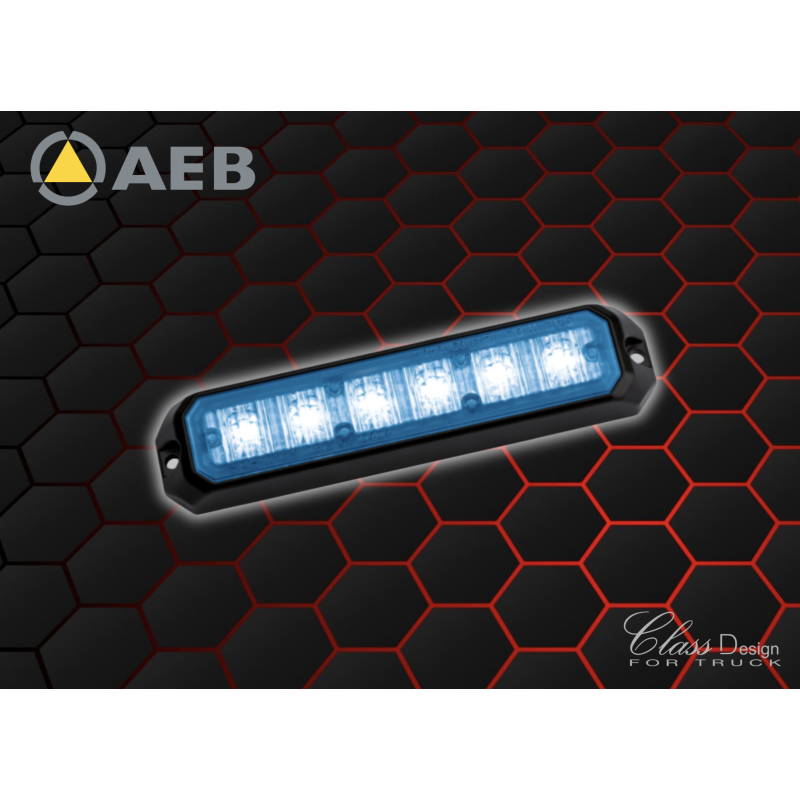 FEU FLASH 6 LED BLEU