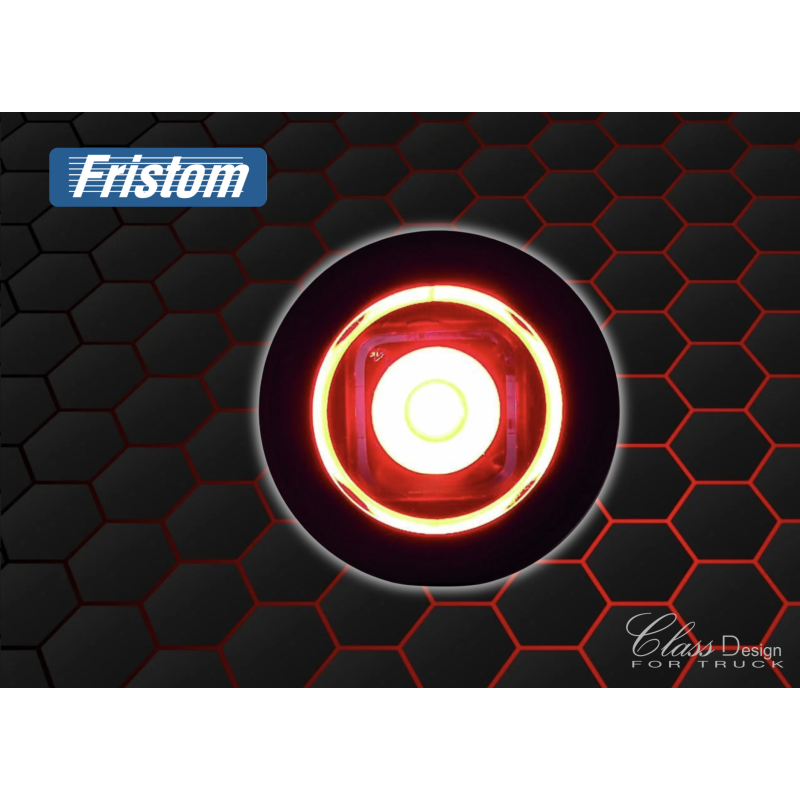 Feu de position rond 1 LED Rouge