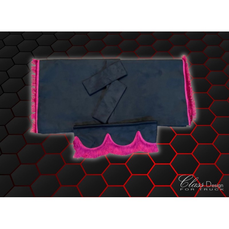 PACK RIDEAUX + FRANGE NOIR/ROSE