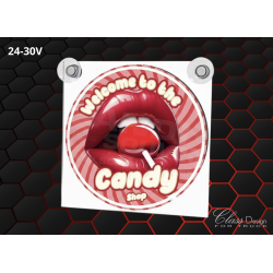 ENSEIGNE DE PARE-BRISE - CANDY SHOP