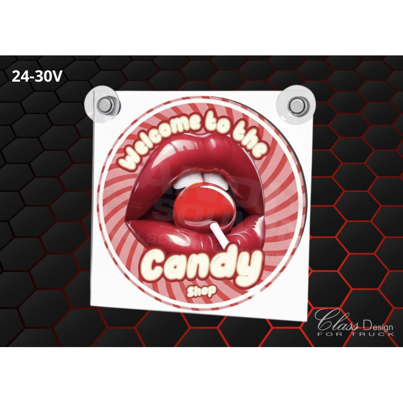 ENSEIGNE DE PARE-BRISE - CANDY SHOP