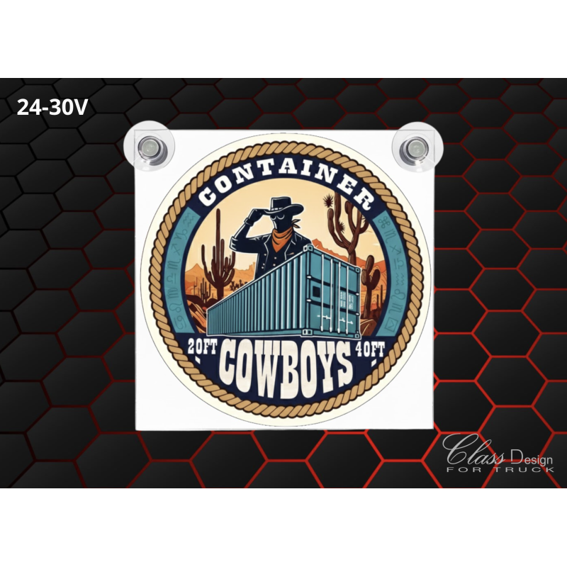 ENSEIGNE DE PARE-BRISE - CONTAINER COWBOY