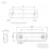 Feu de position 6LED blanc 12/24V