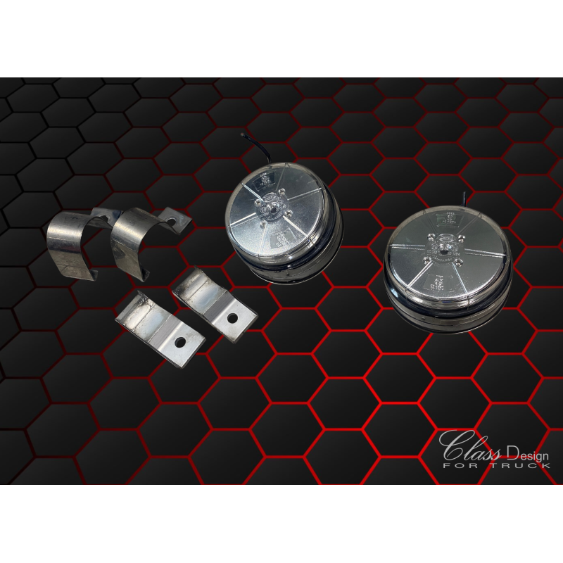 DÉPÔT VENTE - GYROPHARES MULTIPLAT ÉCLAIRAGE ORANGE AVEC SES 2 PINCES