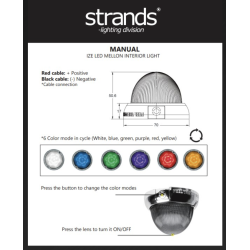 IZE LED Melon 6 Couleurs Lumière Intérieure