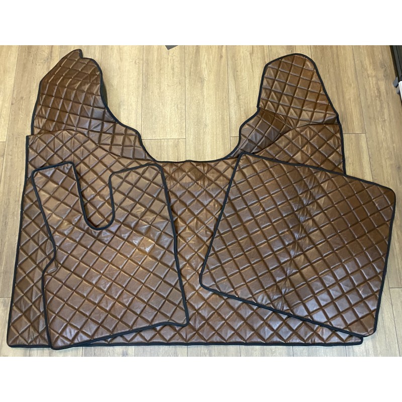 DÉPÔT VENTE - TAPIS CAPOT MOTEUR GAUFRÉ MARRON DAF 106
