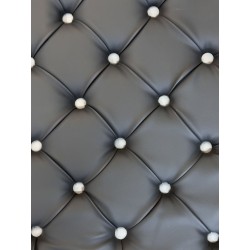 DÉPOT VENTE - KIT TAPIS CONDUCTEUR + PASSAGER SCANIA NG R/S (passager strapontin) - Capitonnés noir - boutons gris