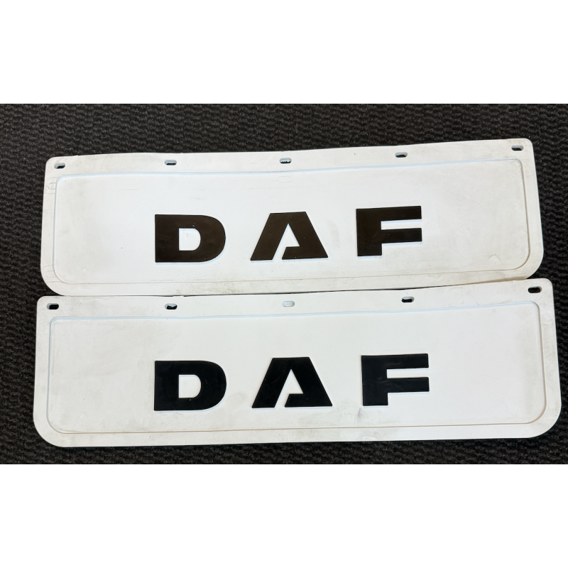 DÉPOT VENTE - BAVETTES DAF COURTES RELIEF BLANC/NOIR