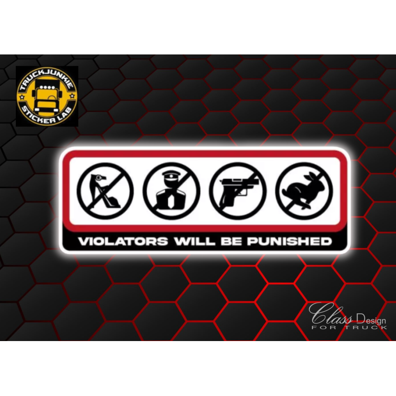 VIOLATERS - FULL PRINT STICKER