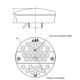 Feu brouillard/recul LED 24V