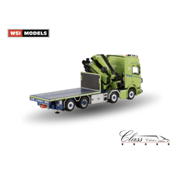 NORDIC CRANE KYNNINGSRUD SCANIA R HIGHLINE CR20H RIGED FLATBED TRUCK 8X2 TAG AXLE WITH FASSI 1100 + JIB