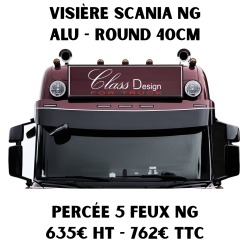 VISIÈRE ROUND SCANIA NG 40CM - PERCÉE 5 FEUX NG