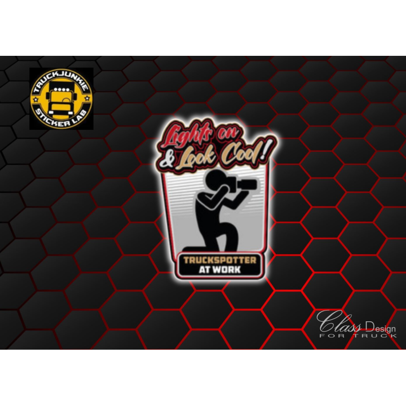 TRUCKSPOTTER AT WORK - FULL PRINT AUTOCOLLANT