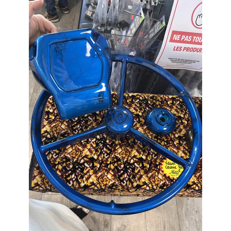 PACK VOLANT 3 BRANCHES SCANIA NG/R-Série 53cm + COLONNE + MOYEU - BLUE CANDY