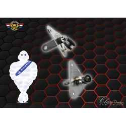 SUPPORT DE POUPÉE MICHELIN - ACIER INOXYDABLE AVEC RACCORD BA15