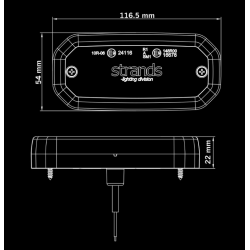 FOR9T Feu de position orange