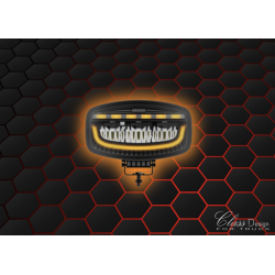 FEU LONGUE-PORTÉE OVAL VEILLEUSE + STROBE