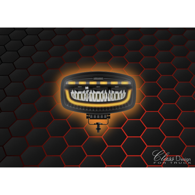 FEU LONGUE-PORTÉE OVAL VEILLEUSE + STROBE