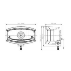 Phare Longue Portée 1600 Chrome