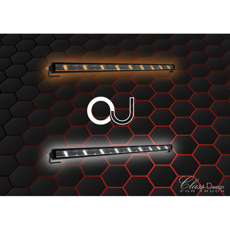 Barre à LED Slim Sphynx 76 cm Feu de Position Orange/Blanc