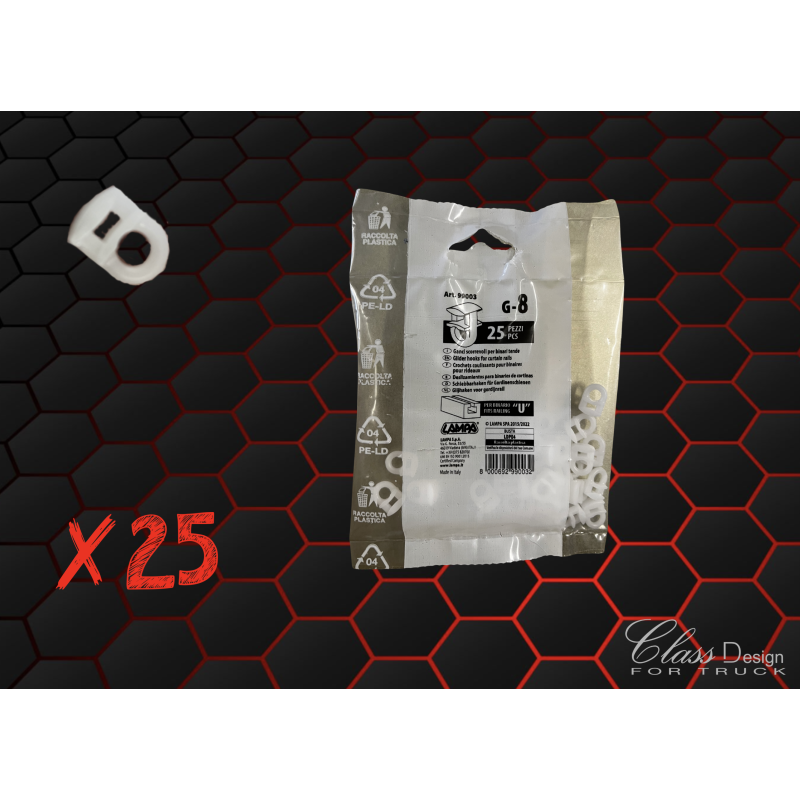 Crochets de rideaux G8