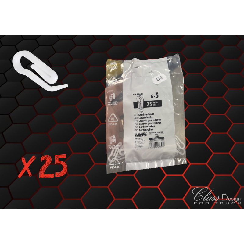 Crochets de rideaux G5