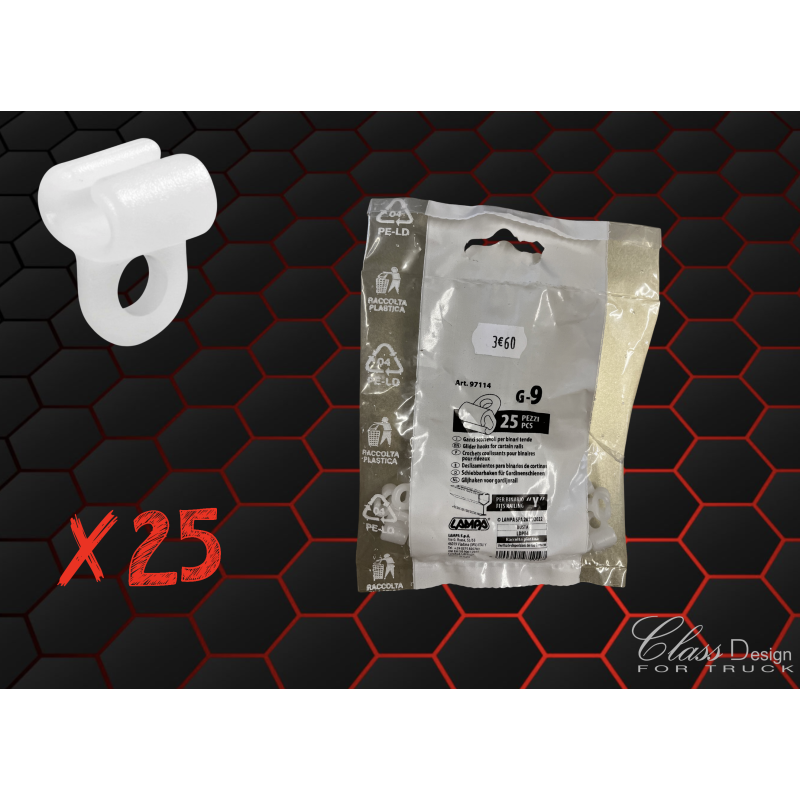 Crochets de rideaux G9