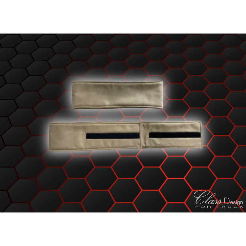 EMBRASES RIDEAUX - AJUSTABLES - ALCANTARA CAFÉ AU LAIT