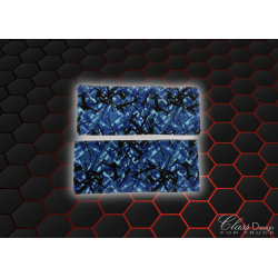 Paire d'embrases de rideaux en danois bleu