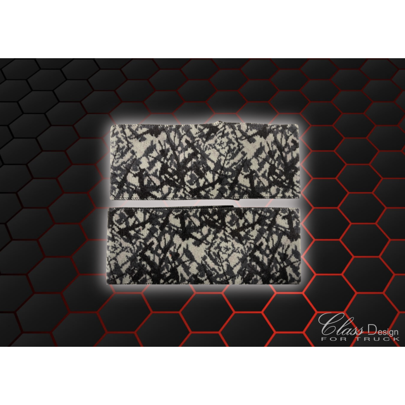 Paire d'embrases de rideaux en danois gris